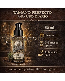Qmen Aceite Hidratante para Barba Amaderado 50ml
