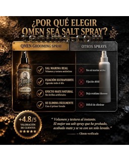 Qmen Spray Texturizante Sal Marina 250 ml
