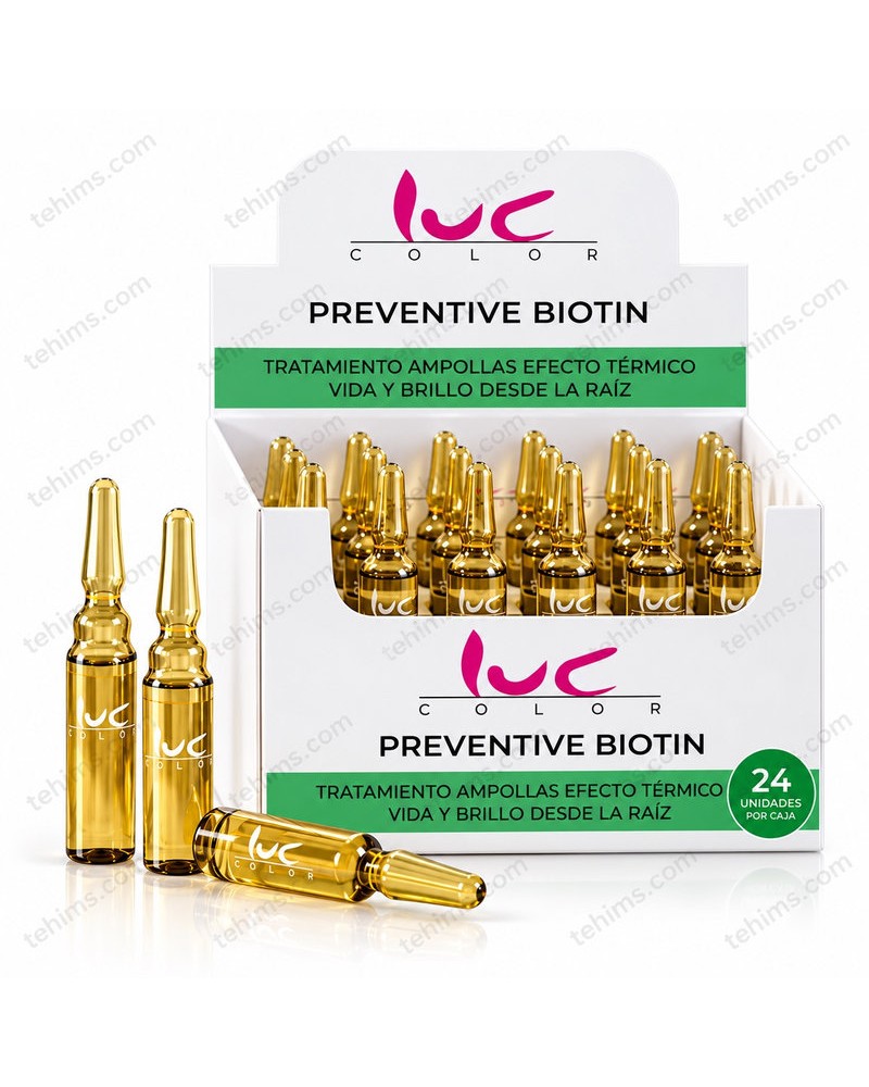 Luc Color Ampollas Capilares Efecto Térmico Con Vitaminas 24x10ml