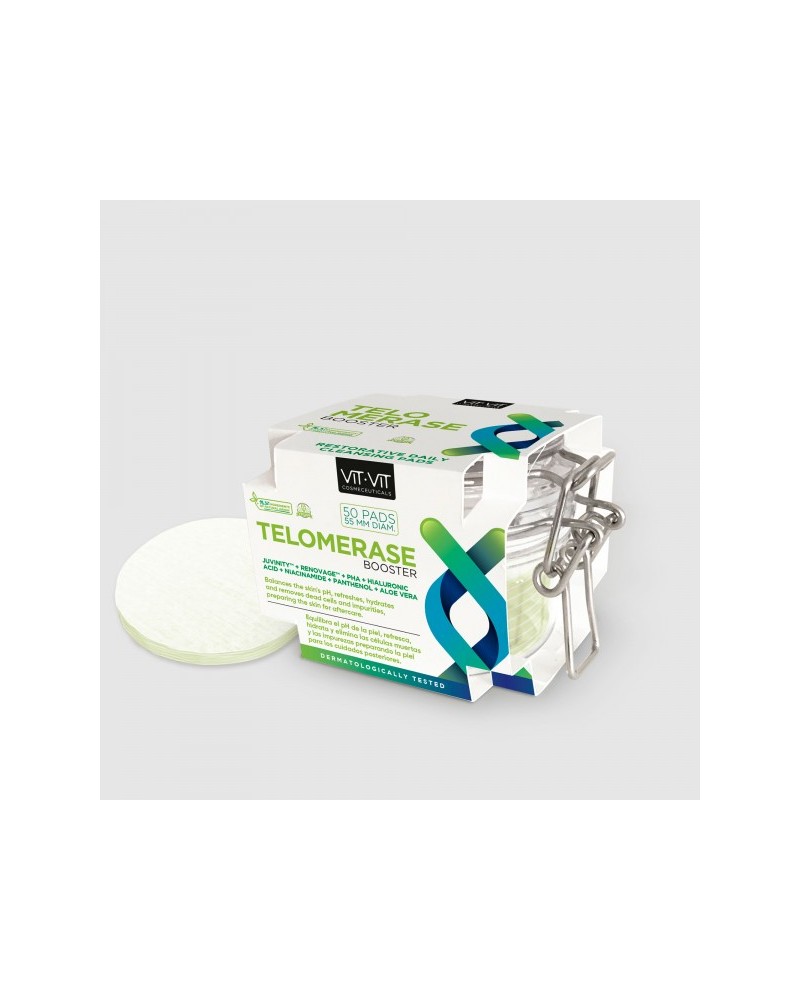 Discos limpiadores, tonificadores y rejuvenecedores Telomerase Booster (50 discos)