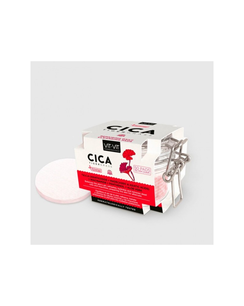 Discos limpiadores, tonificadores y reparadores Cica Tigergrass (50 discos)