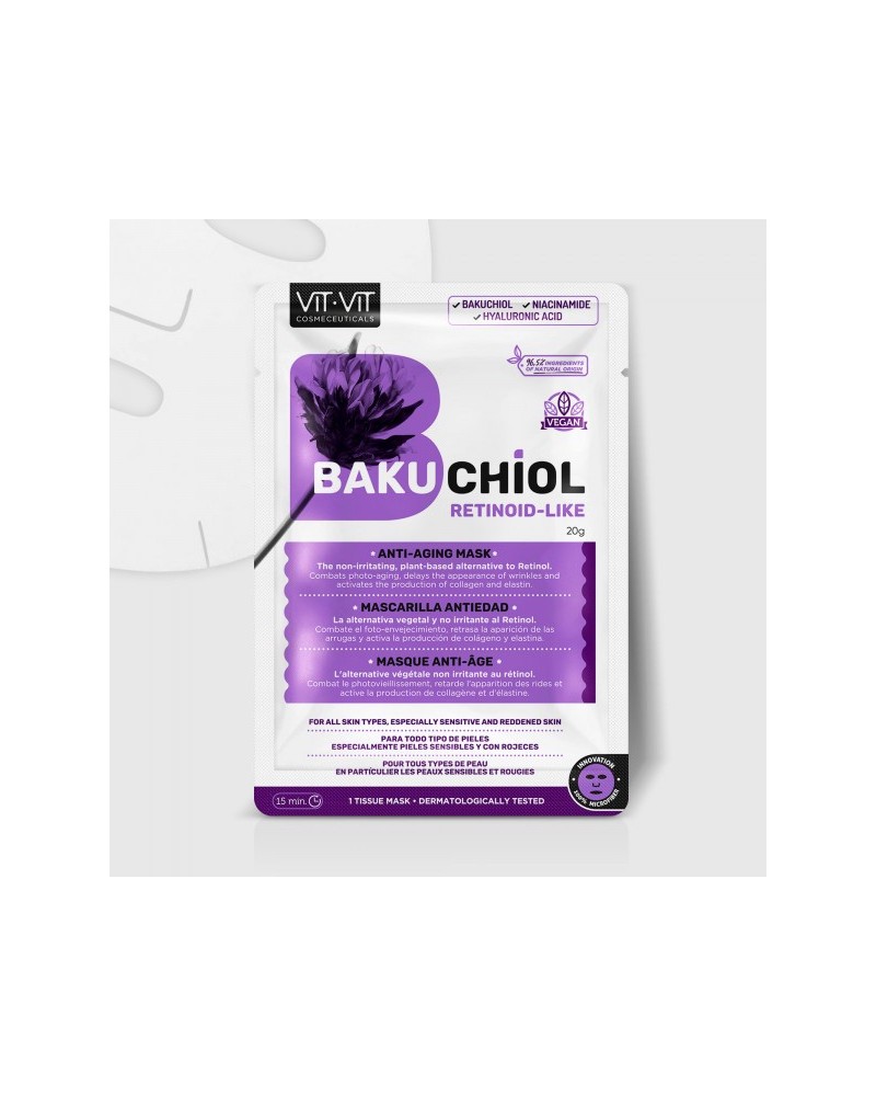 Mascarilla Facial Hidratante Antiedad Bakuchiol