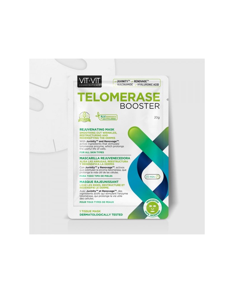 Mascarilla Facial Hidratante Rejuvenecedora Telomerasa Booster