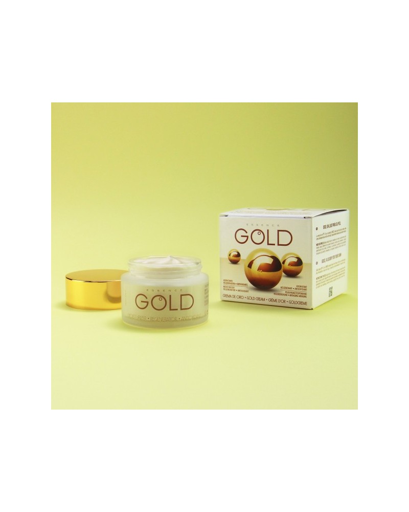 Crema con Oro FPS 15 Hidratante Regeneradora Antioxidante 50ml Gold Essence