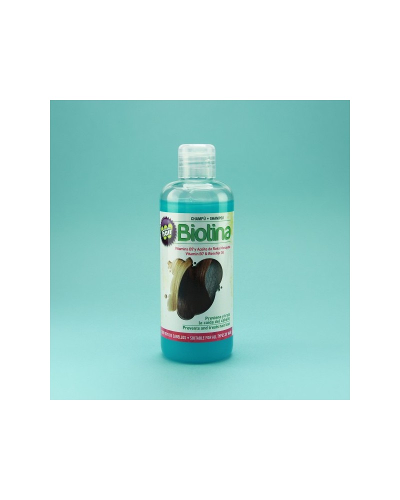 Champú Biotina Con Vitamina B7 Y Aceite De Rosa Mosqueta 250ml Wonder Hair